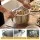 5-Star Chef 4.5 L Stainless Steel 24 cm Dutch Oven Pot with Lid Stay-Cool Handle Induction Safe Cookware