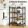 Artiss 4-Tier Kitchen Rack with 3 Mesh Baskets Lockable Wheels Reinforced Steel Dark Grey Storage Shelf