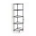 Artiss 5-Tier Corner Shelf Rack 90° Metal Frame PP Shelves 48x32x135cm Black Organiser for Kitchen Bathroom