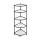 Artiss 5-Tier Corner Shelf Rack 90° Metal Frame PP Shelves 48x32x135cm Black Organiser for Kitchen Bathroom