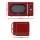 Devanti 20L 700W Microwave Oven Red Digital Control 8 Auto Cook Menus Defrost by Weight and Child Lock
