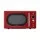 Devanti 20L 700W Microwave Oven Red Digital Control 8 Auto Cook Menus Defrost by Weight and Child Lock