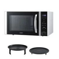 Devanti 30L Microwave Oven 4-in-1 Air Fryer Convection Grill with 10 Power Levels and 9 Auto Menus