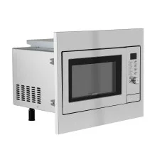 Devanti 30L Built In Microwave Oven Silver with Grill Air Fry Convection Digital Controls 900W Output