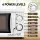 Devanti 20L Microwave Oven 700W White with Child-Lock, 6 Power Levels, Speed Defrost, Glass Turntable, LED Display