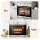 Devanti 60cm Built-In Electric Oven 70L Stainless Steel 5 Functions 2200W Timer 50-250°C 10A Plug 59.5cm