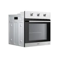 Devanti 60cm Built-In Electric Oven 70L Stainless Steel 5 Functions 2200W Timer 50-250°C 10A Plug 59.5cm