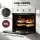 Devanti 60cm Built-In Electric Oven 70L Stainless Steel 5 Functions 2200W Timer 50-250°C 10A Plug 59.5cm