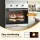 Devanti 60cm Built-In Electric Oven 70L Stainless Steel 5 Functions 2200W Timer 50-250°C 10A Plug 59.5cm