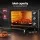Devanti 30L Electric Convection Oven & Fryer, 1600W Stainless Steel, 6-Stage Control, Timer, Non-Stick, Black