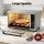 Devanti 48L Convection Oven 2000W Digital Benchtop Rotisserie Bake Grill 10 Presets 40–230°C Silver