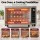 Devanti 48L Convection Oven 2000W Digital Benchtop Rotisserie Bake Grill 10 Presets 40–230°C Silver