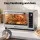 Devanti 48L Convection Oven 2000W Digital Benchtop Rotisserie Bake Grill 10 Presets 40–230°C Silver