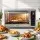 Devanti 48L Convection Oven 2000W Digital Benchtop Rotisserie Bake Grill 10 Presets 40–230°C Silver