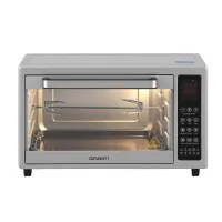 Devanti 48L Convection Oven 2000W Digital Benchtop Rotisserie Bake Grill 10 Presets 40–230°C Silver