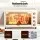 Devanti 60L Convection Oven 2000W Portable Electric Oven Rotisserie Cream Gold 100–250°C Temperature