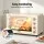 Devanti 60L Convection Oven 2000W Portable Electric Oven Rotisserie Cream Gold 100–250°C Temperature