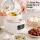 Devanti 3L Rice Cooker 8-in-1 Multi Cooker with 24-Hour Timer Off-White