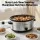 Devanti 6.5L Slow Cooker Electric Multi Cooker Oval Stoneware 3 Heat Settings Keep Warm Silver 240W Multi