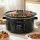 Devanti 8L Electric Slow Cooker Multi Cooker – Programmemable, 3 Heat Settings, Stoneware Pot, Keep Warm, Black