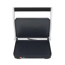 Devanti 3-in-1 Sandwich Maker: 1000W Steak Grill, Non-Stick Plates, Adjustable Height, Stainless Steel, Compact Design