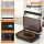 Devanti 3-in-1 Sandwich Maker: 1000W Steak Grill, Non-Stick Plates, Adjustable Height, Stainless Steel, Compact Design