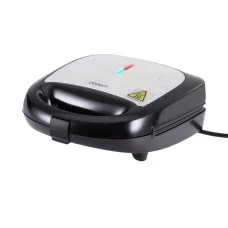 Devanti 3-in-1 Sandwich Waffle Panini Press Grill 850W - Stainless Steel, Non-Stick, Space-Saving Design & Easy Cleanup