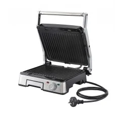 Devanti 2000W 3-in-1 Panini Press Grill Sandwich Maker 4 Slice 180° Open Non-Stick Removable Plates