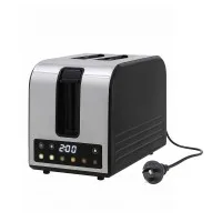 Devanti 2-Slice Toaster with LED Display, 3.5cm Wide Slots and 6 Browning Levels
