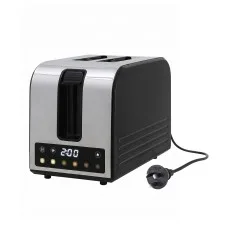 Devanti 2-Slice Toaster with LED Display, 3.5cm Wide Slots and 6 Browning Levels