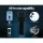 Devanti 22L Black Water Cooler Dispenser Stand with 7-Stage Filtration, Hot & Cold Taps, Child Lock & Storage Cabinet