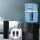 Devanti 22L Water Cooler Dispenser Stand Black with 7-Stage Filtration, Dual Hot Cold Taps, Child Lock, Metal Body