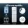 Devanti 22L Water Cooler Dispenser Stand White with 7-Stage Filtration, Dual Taps, Child Lock & Storage Cabinet