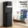 Devanti 3 Tap Bottom Loading Water Cooler Dispenser Chiller Hot Cold Normal Stainless Steel Black 3 Temperatures