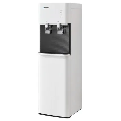 Devanti Bottom Loading Water Cooler Dispenser Hot Cold Stainless Steel Tank Child Lock 104cm Height Power Efficient
