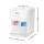 Devanti Water Cooler Dispenser, Plastic & Stainless Steel, Compact Bench Top, White, Dual Hot & Cold Spouts, Safe