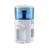 Devanti 5L Bench-top Water Cooler Dispenser with Filter Dual Temperature 4.4L Split Tank Compact White