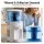 Devanti 5L Bench-top Water Cooler Dispenser with Filter Dual Temperature 4.4L Split Tank Compact White