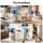 Devanti 5L Bench-top Water Cooler Dispenser with Filter Dual Temperature 4.4L Split Tank Compact White