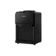 Devanti Water Cooler Dispenser, Plastic & Stainless Steel, Bench Top, Black, Dual Hot/Cold Spouts, Child-Lock Safety