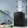 Devanti Water Cooler Dispenser, Plastic & Stainless Steel, Bench Top, Black, Dual Hot/Cold Spouts, Child-Lock Safety
