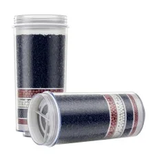 Devanti 7-Stage Water Cooler Dispenser Filters 2 Pack, Food-Grade Plastic, Purifies 3000L, Mineralises Water