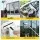 Giantz 136cm Extendable Window Cleaner with Spray Tank 3 Microfibre Pads 30cm Squeegee for Home Car Mirrors