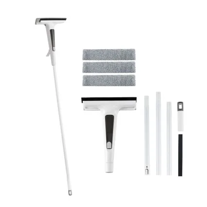 Giantz 136cm Extendable Window Cleaner with Spray Tank 3 Microfibre Pads 30cm Squeegee for Home Car Mirrors