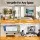 Artiss Universal Table Top TV Stand for 61–218cm TVs VESA 100×100 to 800×600mm Adjustable Height 739–964mm