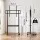 Artiss Mobile TV Stand for 40–100-Inch TVs Rolling Cart with Adjustable Shelves Wheels Cable Management