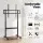 Artiss Mobile TV Stand for 40–100-Inch TVs Rolling Cart with Adjustable Shelves Wheels Cable Management