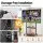 Artiss Mobile TV Stand for 40–100-Inch TVs Rolling Cart with Adjustable Shelves Wheels Cable Management