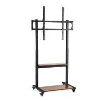 Artiss Mobile TV Stand for 40–100-Inch TVs Rolling Cart with Adjustable Shelves Wheels Cable Management