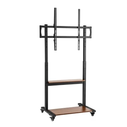 Artiss Mobile TV Stand for 40–100-Inch TVs Rolling Cart with Adjustable Shelves Wheels Cable Management